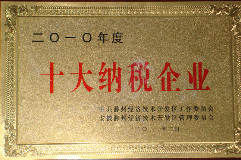 十(shi)大納稅企業